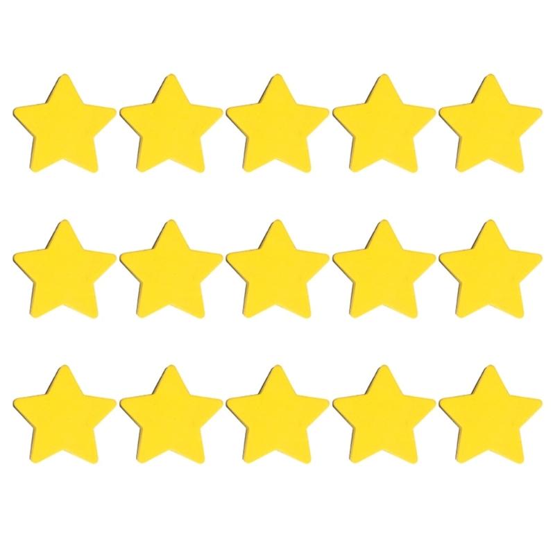 

Star Shaped Magnetic Whiteboard Dry Erasers 15Pack Reusable Felt Board Cleaners For Teachers Students Professionals 1