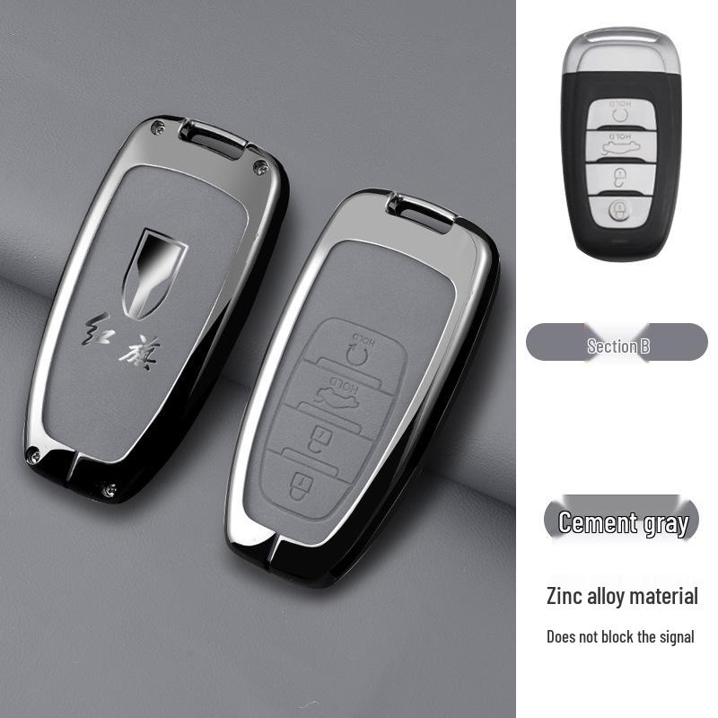 

Премиальный чехол для ключей для Hongqi H9/H5/H6/EQM5/HS7/LS7 - Дизайн против потери с автомобильной веревкой и пряжкой