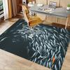 1pc. Unique Goldfish School Design Rug for Home Decor, Office Carpet, Outdoor Mat, Gift Idea - Vibrant Fish Pattern Floor Covering