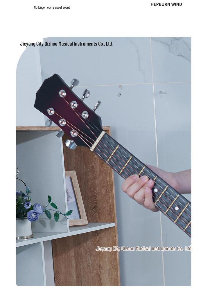 Chitarra Folk Cutaway da 38 pollici per Esercitazione Principianti - Entry-Level, Modello Popolare