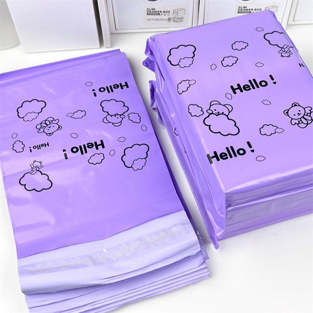 

10/100PCS Cartoon Bear Packaging Bag Waterproof Self-adhesive Courier Bag 17*25CM Delivery Bag
