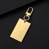 Engraved Stainless Steel Keychain Tag with Laser Printing
