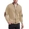 Available: Men's 2025 Autumn/Winter Casual Color Block Zipper Cardigan Sweatshirt, European American Style Workwear.