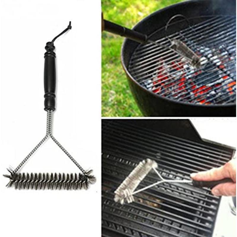 1PC Kitchen Accessories Barbecue Grill Cleaning Brush BBQ Clean Accessories Tool Non-stick Powerful Grilling Barbecue Brushes