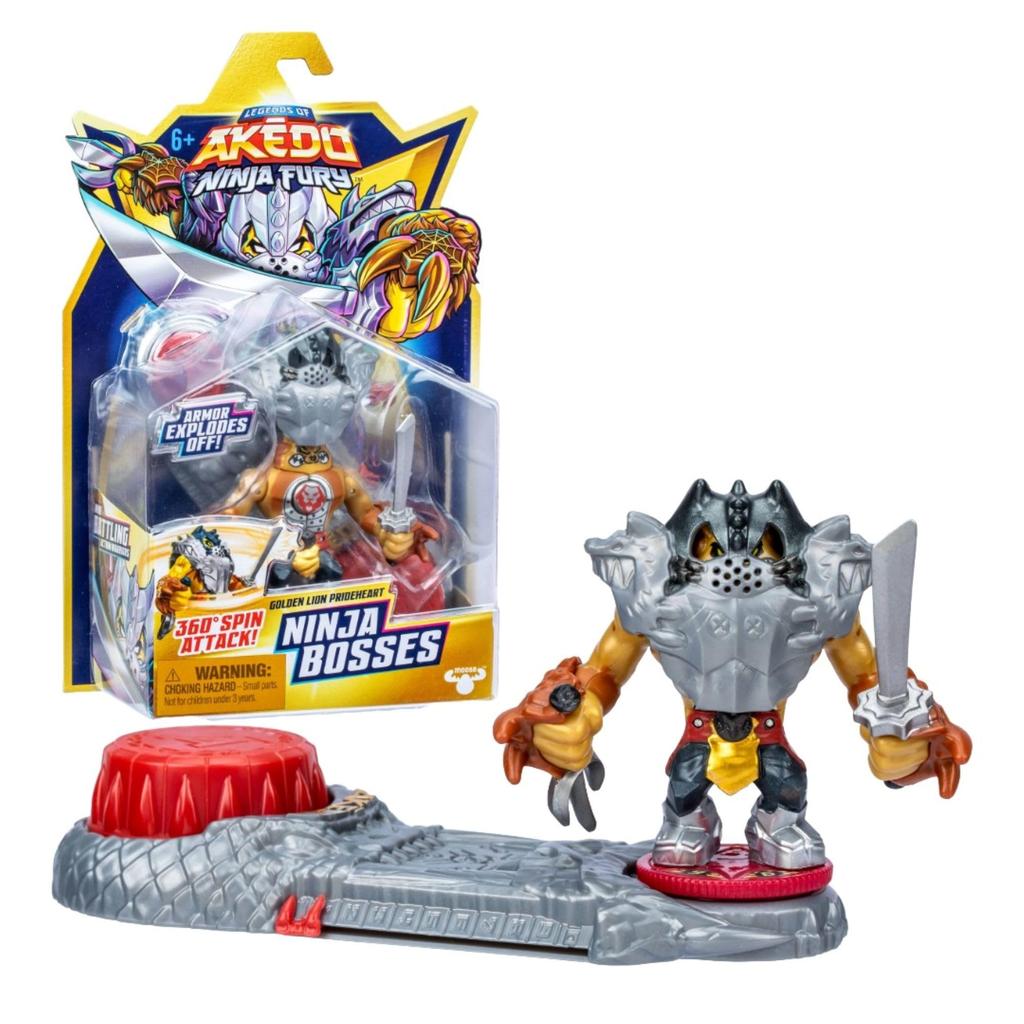 Hassey AKEDO S7 W2 Japanese Ninja Boss Golden Lion Pride Heart Legend of AKEDO Ninja Fury Top-in [Official Product]