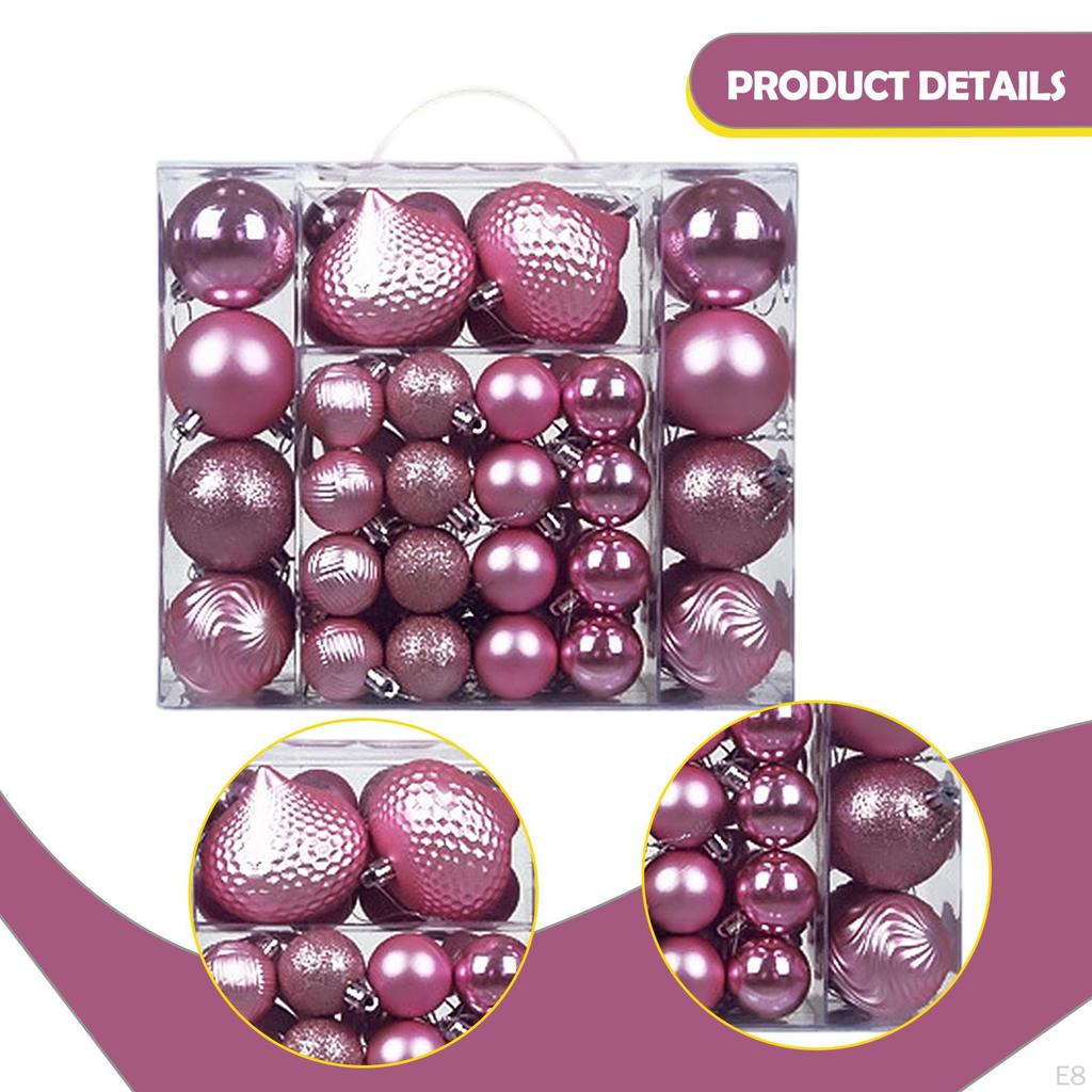 48 Tropfenförmige Weihnachtskugel-Ornamente Baumschmuck für Hochzeit