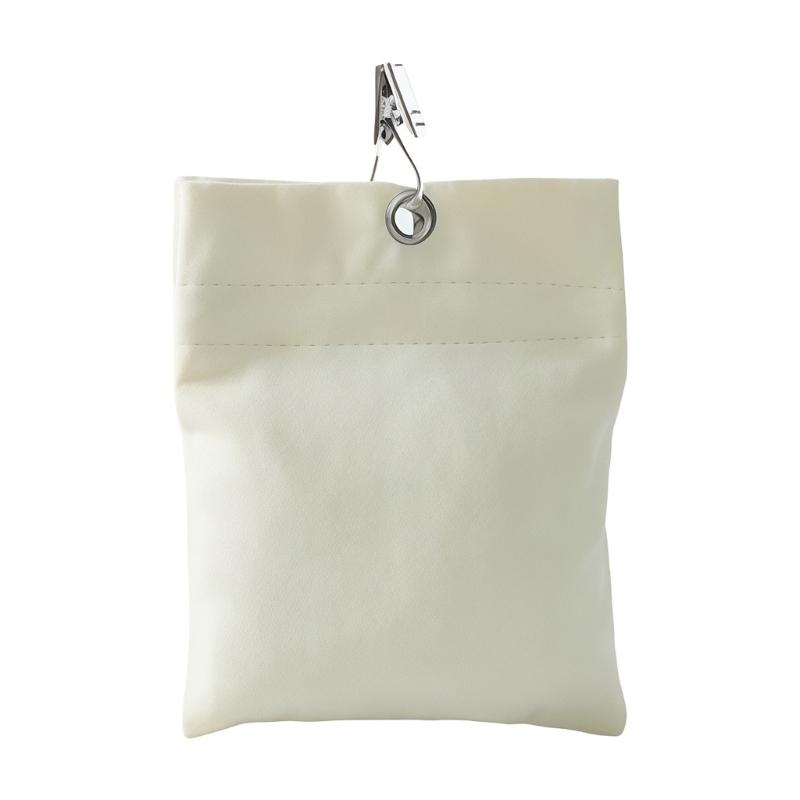 8PCS Curtain Weight Bags Outdoor Drapes Bottom Weighted Empty Sandbag with Metal Retainer Clips Set for Stability