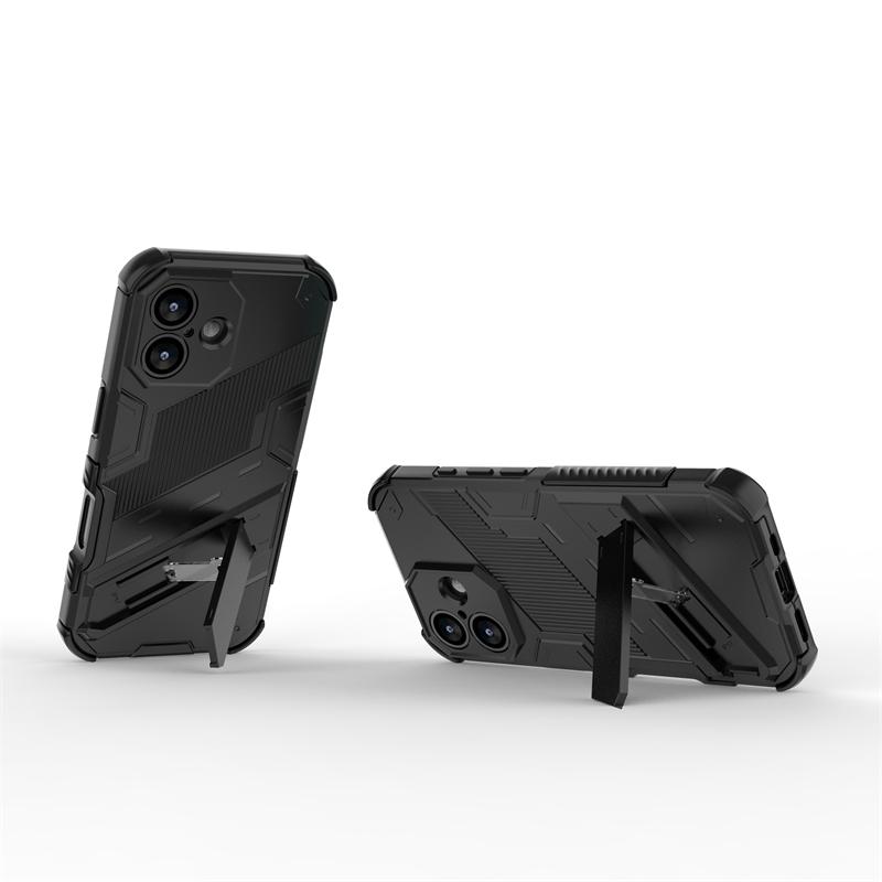 Phone Holder Case For iPhone 17 Case Shockproof Anti-knock Armor Full Back Cover For iPhone 17 Case For iPhone 17 Air 17 Pro Max