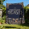 1pc Fantastic Beasts Outdoor Flannel Throw Blanket Soft, Lightweight & Warm
