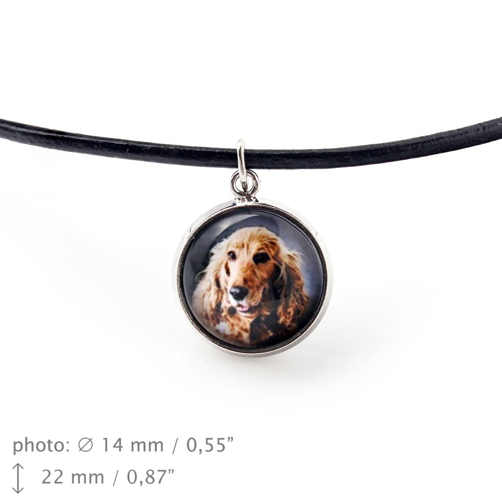Anglický kokršpaněl - přívěsek na náhrdelník s vaší fotografií, ručně vyrobený, ručně vyráběné šperky značky Art-Dog