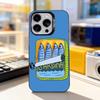 Fisch Lustig S-Sardinen Für iPhone 11,12,13,14,15,16,17,Pro,Max,Plus,E,Air,Mini Handyhülle IMD Mattschwarz