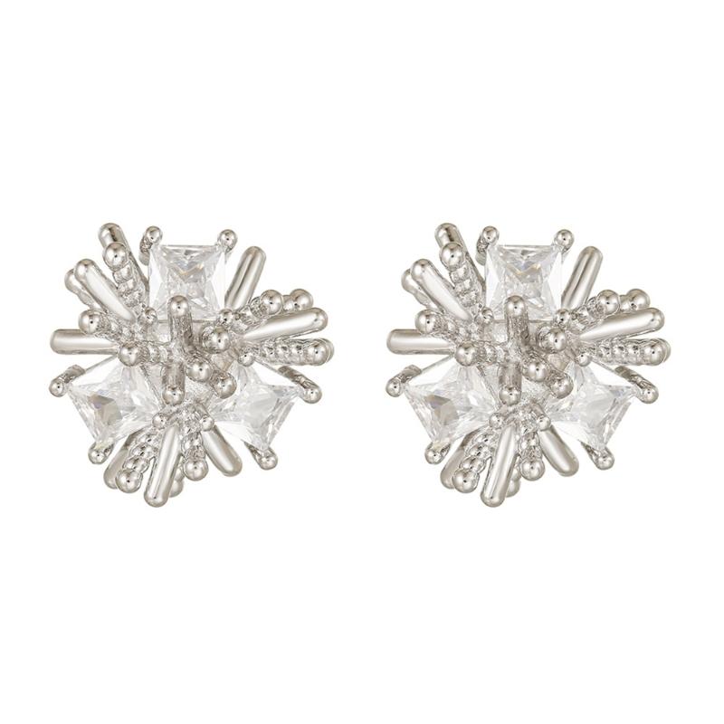 

Стильный Декор для Наушников со Стразами, Сверкающий Металл и Цирконий, Клипса для Уха, Аксессуары для Earpod Freeclip1/2 серебряный