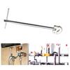 Telescopic Basin Wrench Carbon Steel Sink Faucet Plumbing Tool for Tight Space Kitchen Bathroom Installation Maintenance