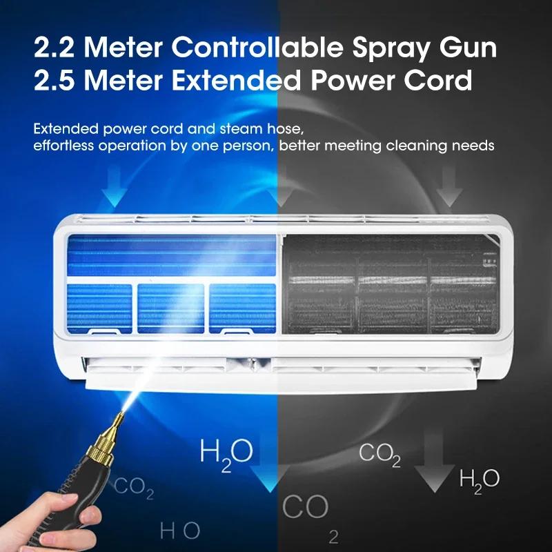 High Temperature Sterilization Steam Cleaner Air Conditioning Kitchen Hood Home Wall Clean Car Steaming Cleaner 220V EU 110V US