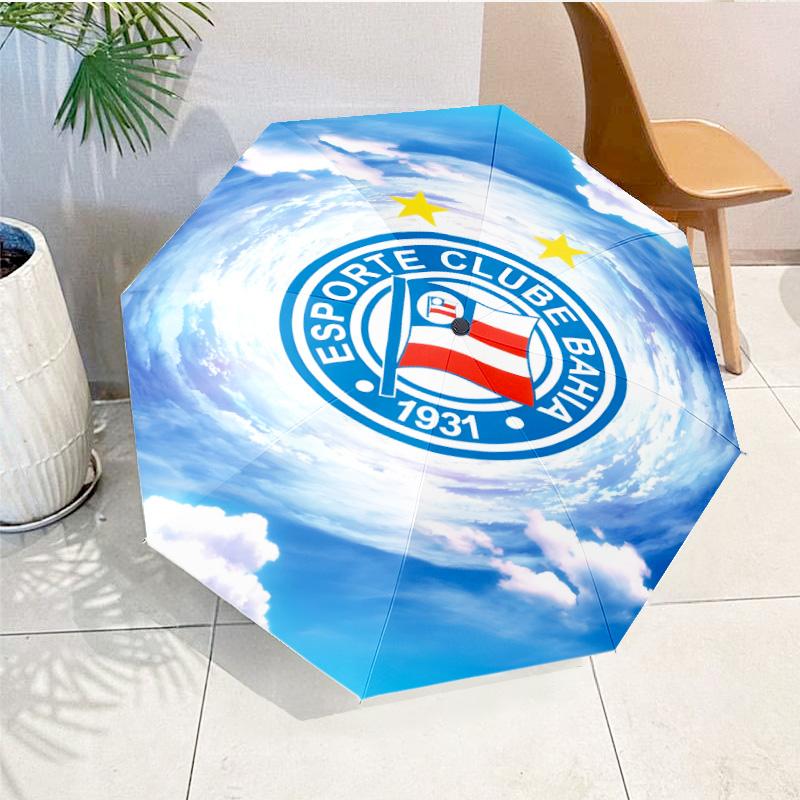 Fc Crest Design Printed Automatic Umbrella, 8-Frame for Travel, camping, Casual Umbrella, Essential Gift for for family and friends