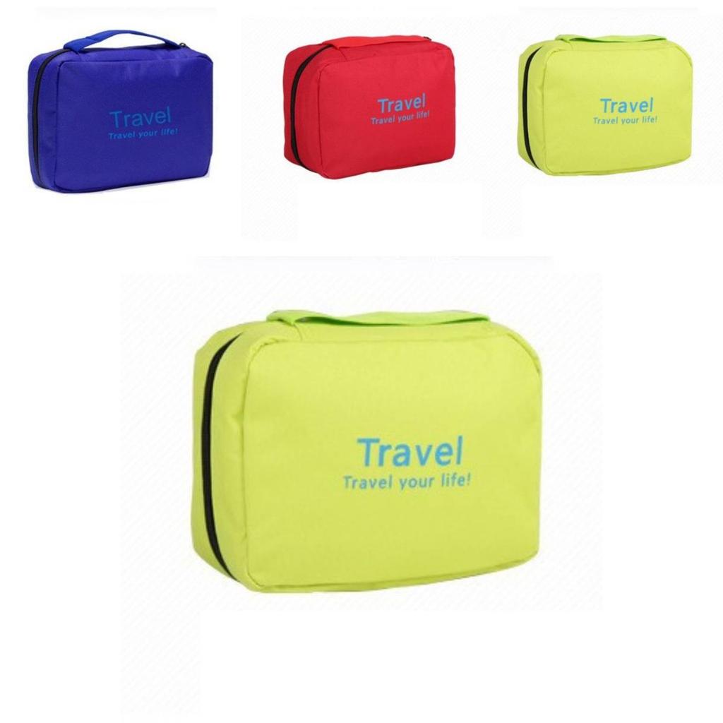 Large Capacity Travel Toiletry Bag With Hook For Makeup Storage Modern Simple Style