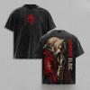 Anime Fullmetal Alchemist Edward Elric Stampa Grafica Uomo Donna Maglietta Manga Retro Lavata Oversize Girocollo Cotone Top Moda Harajuku Estate Nuova T-shirt