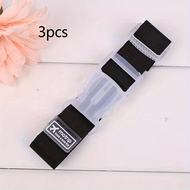 1pc/3pcs/5pcs Colorful Luggage Belt Travel Portable Gadgets, Adjustable Luggage Seat Belt with Release Buckle, Luggage Travel Accessories