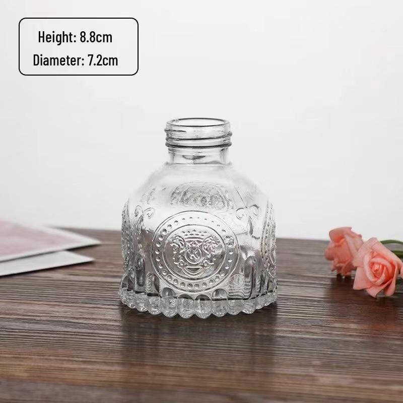 

SEE KEAN Striped Glass Decorative Vase