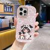 Phone Case: 2D Flat Design Suitable for iPhone 18 17 16 15 14 13 Pro Protective Case, Couple Style, Hooded Girl, Christmas and Halloween Gift