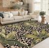 1PC Leopard Print Heart-shaped Area Carpet Floor Mat Suitable for Bedroom Living Room Balcony Terrace Room Home Decoration