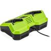 Chargeur double - FIELDMANN - Pour batteries 20V - Charge 2Ah en 60 min - Compatible 2Ah, 4Ah