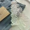 Unique Y2k Long Lace Waistband Floral Bow Lace Waist Belt Thin Tie Up Dress Jeans Belt Lace Ribbon Scarves Hairband