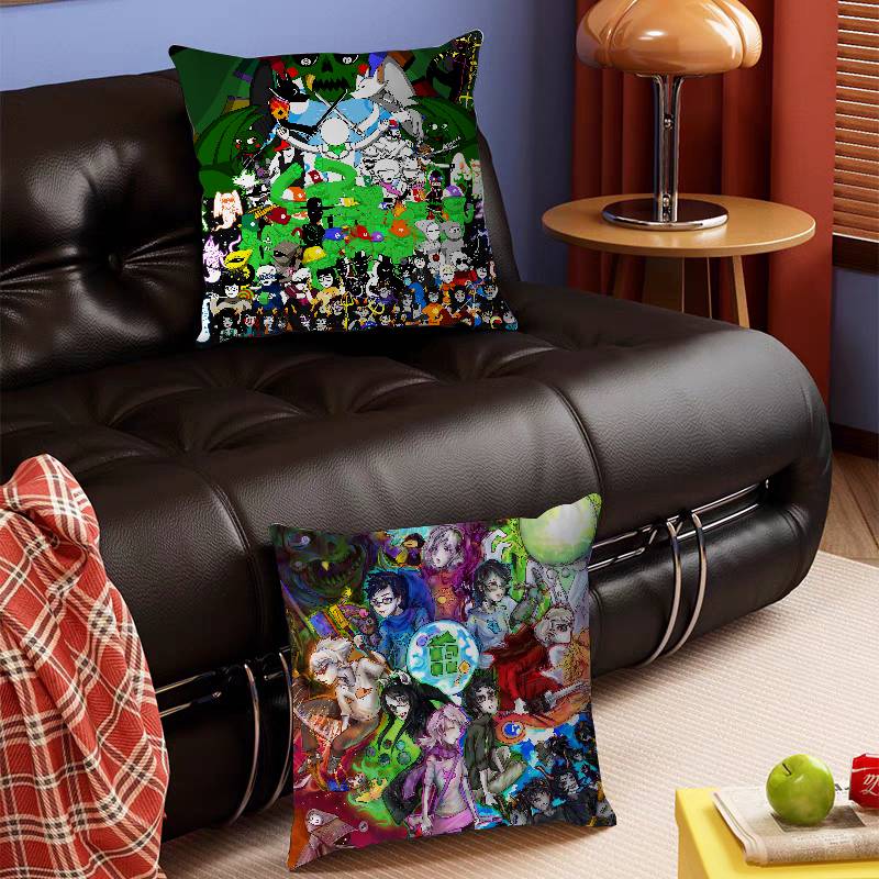 Anime H-Homestuck Pillow Case Removable Washable Cushion Cover – All-Season Soft Linen