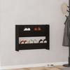 Shoe Cabinet Black Oak Look 82 x 18 x 60 cm Particleboard