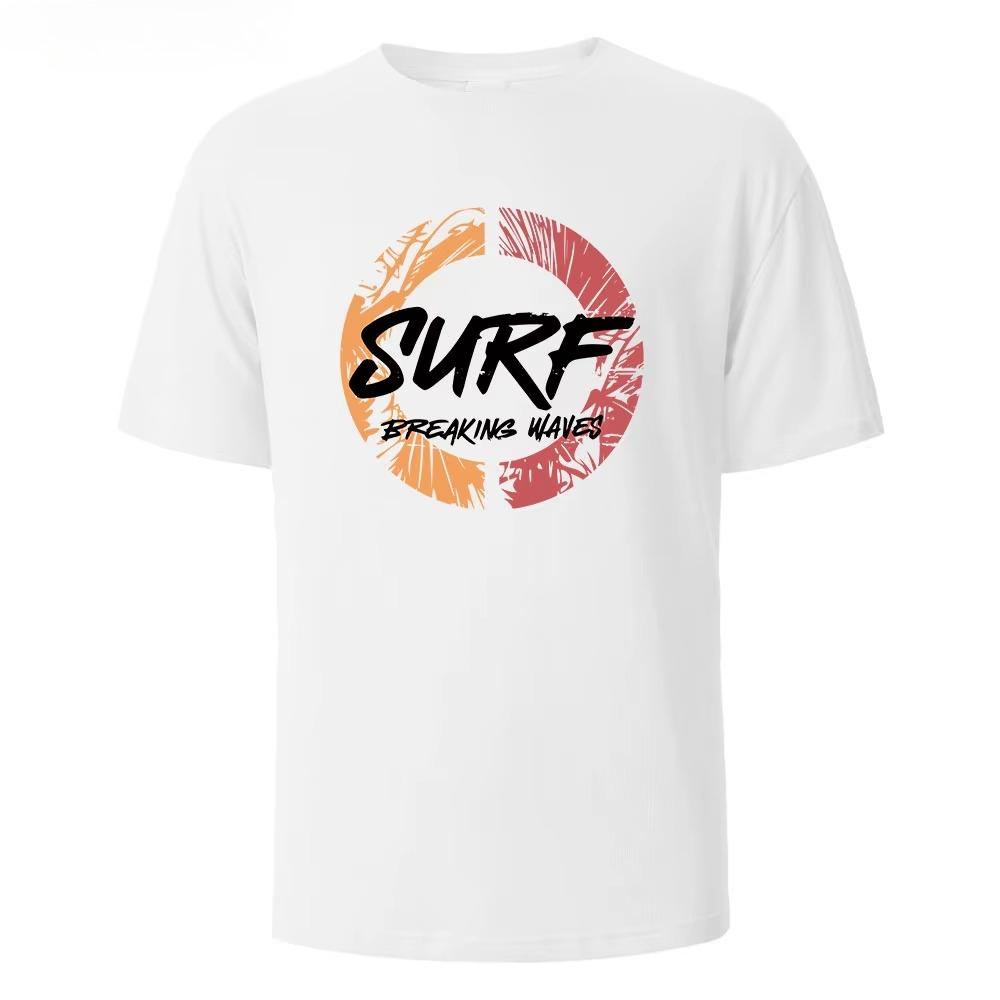 Unisex Summer Pattern Printed Short Sleeved Tshirt Fashionable And Simple Round Neck Tshirt Versatile Tshirt