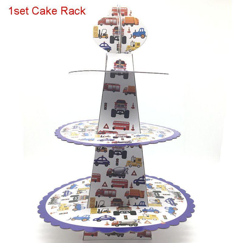 Engineering Car Childrens Birthday Party Theme Decoration Tableware Disposable