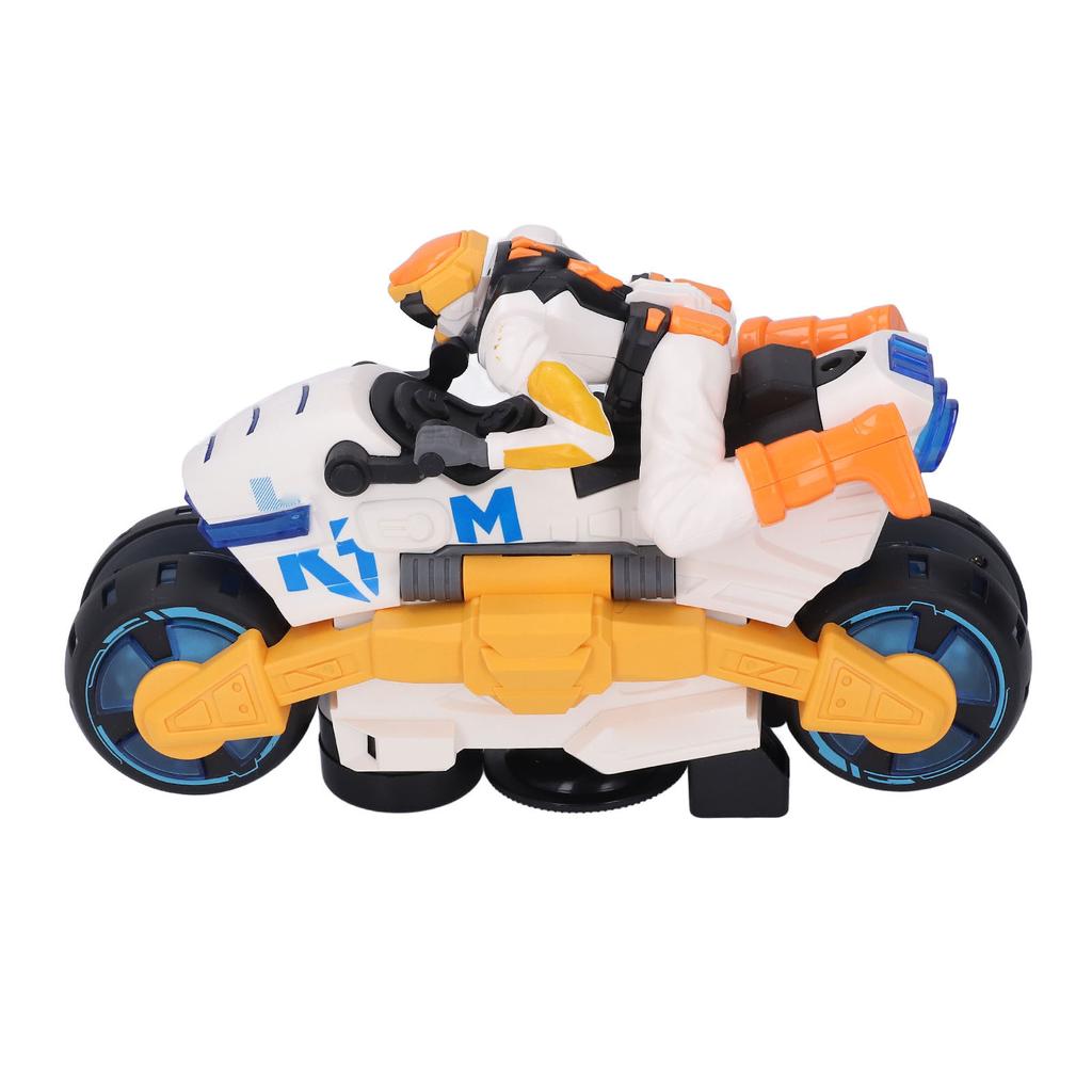 Stunt Transforming Motorcycle with Music Light 360 Degree Rotating Battery Powered Stunt Motorbike