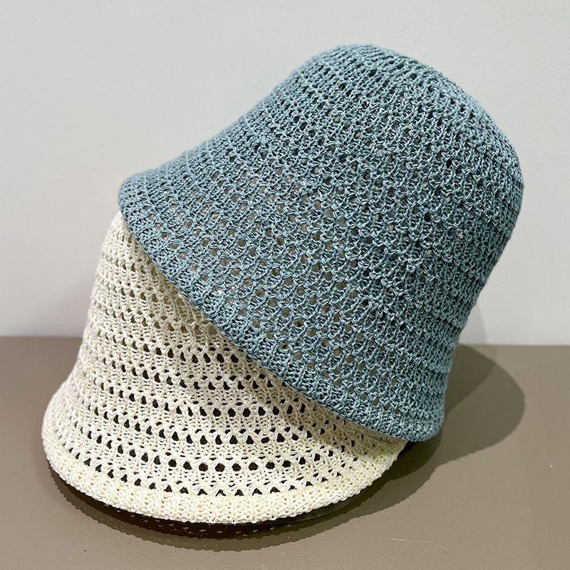 Hollow Breathable Bucket Hat Bucket Hat Thin Basin Hat Women's Foldable