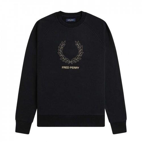 Fred Perry Mens Embroidered Logo Sweatshirt
