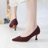 New Style Women's Shoes for Spring, Summer and Autumn, Pointed Toe Thin Heels, High Heels, Hot Diamond Formal Wear, Sexy Light Mouth Single Shoes