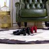 French Banquet Bow Patent Leather Thick Heel Mary Jane Women's Shoes Square Toe Strap Light Mouth Single Shoes For Women New
