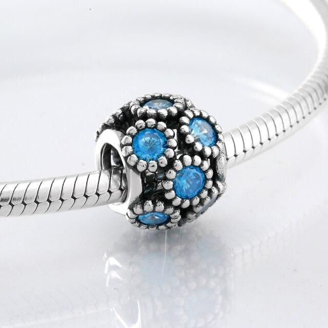 Perles fines en argent sterling 925 de forme ronde La famille est là où l'amour grandit Perles fines à faire soi-même adaptées aux bracelets à breloques originaux Fabrication de bijoux