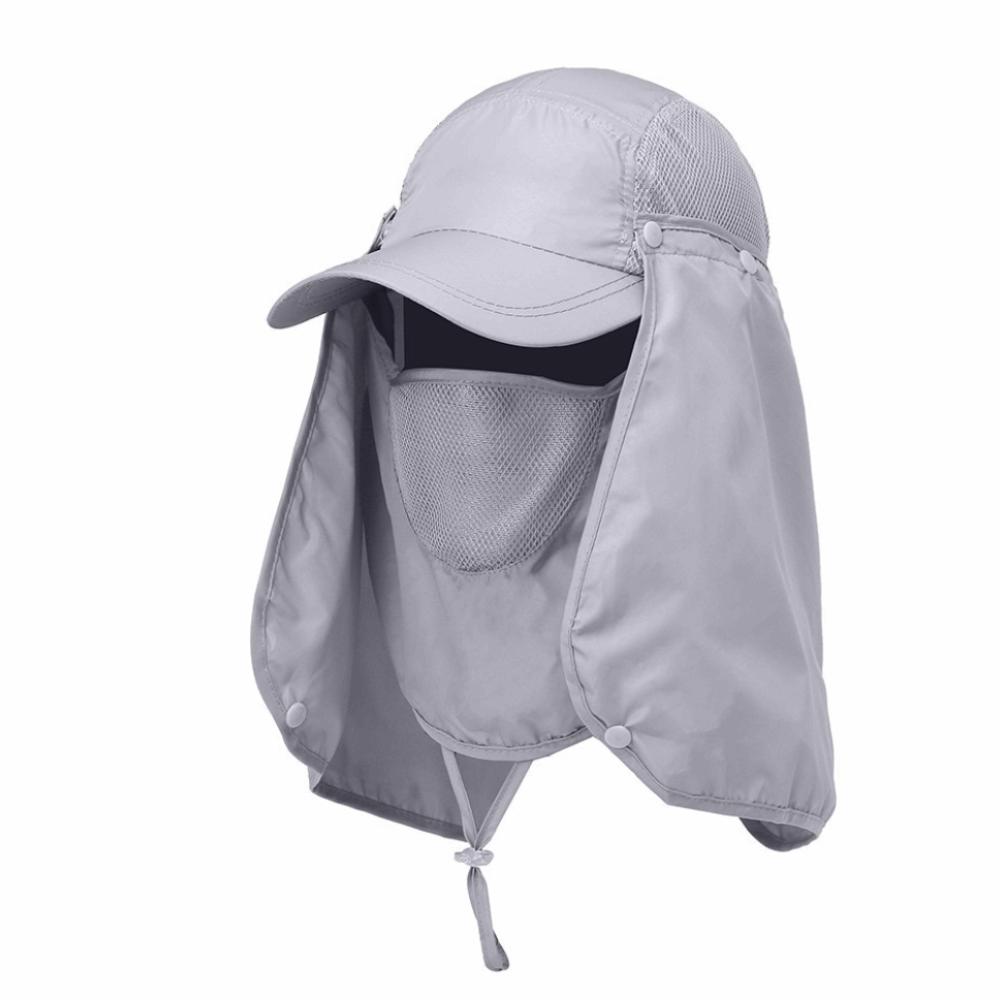 Detachable Fishing Sun Hat Foldable Sun Cap Portable Fishing Hat  Hiking Sport