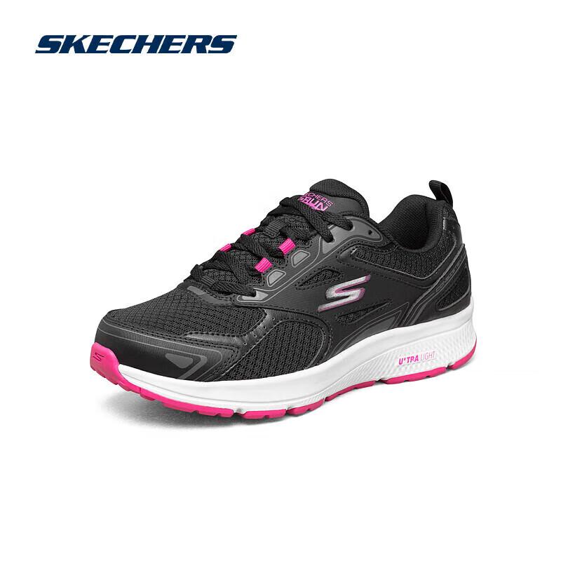 Skechers Women s Running Cushion Casual Shoes 128075-BKPK EU 35.5