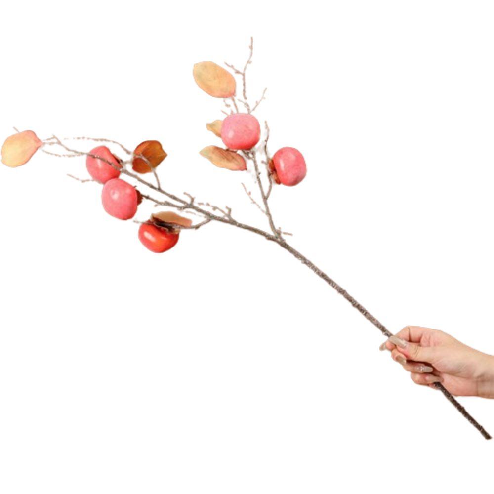 

Пластиковое Имитация Хурмы Дерево Ретро Искусственный Фрукт Искусственное Растение Ветка Украшение для Отеля Офиса Style 9