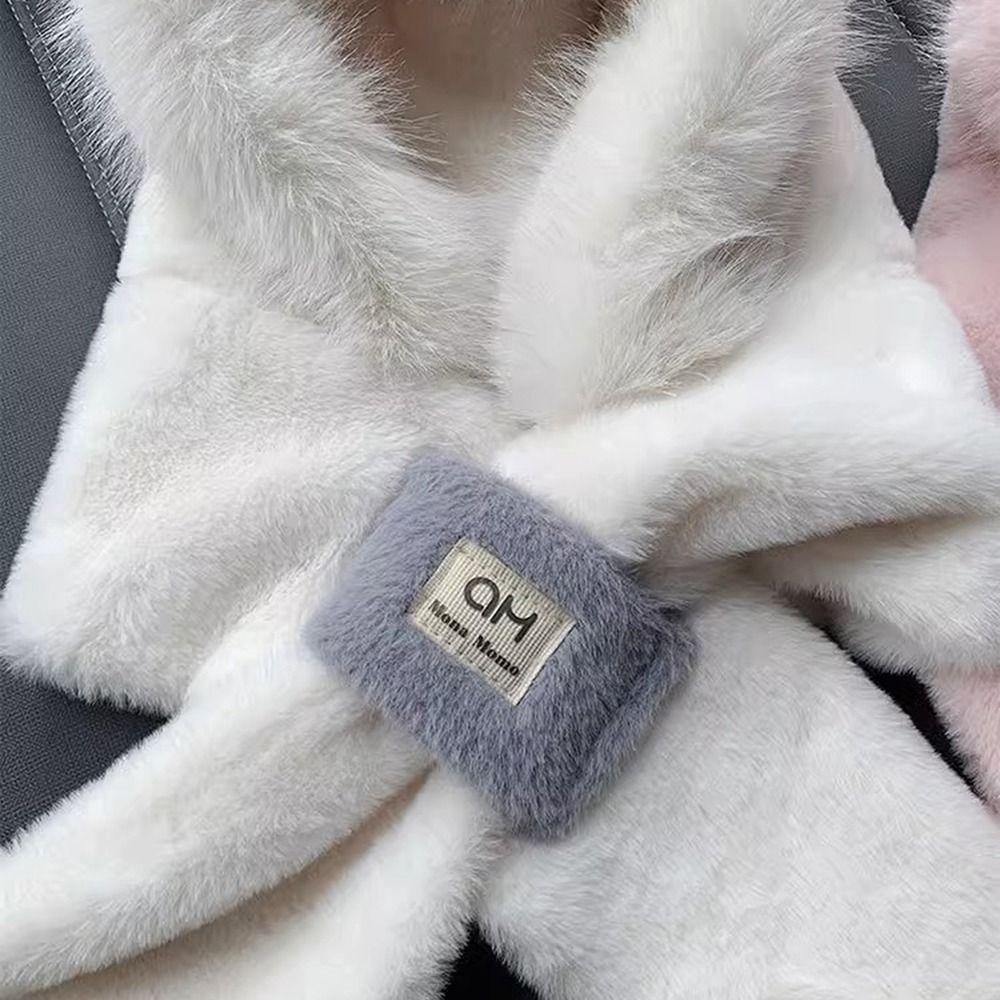 Bonnet Épaissi Coupe-vent Protection des Oreilles Bonnet Chaud Écharpe Mignonne Automne Hiver