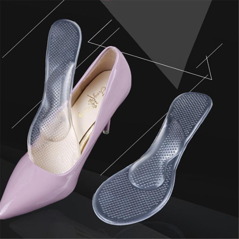 1 Pair of Silicone Insoles High Heels Foot Cushion Support Shoes Pads Transparent Shoes Pads For Ladies And Man Hot Sale