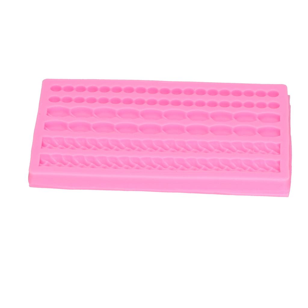 Molde de Silicone Tridimensional Corda Tecida Forma de Pérola Molde de Bolo Cozinha DIY Molde para AssarPérola Tecida