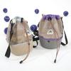 Amping Style Drawstring Backpack Korean Style Mesh Handbag Fashionable Shoulder Bag  Children's
