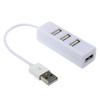 USB 2.0 4-Port Mini Hub Splitter for Computers