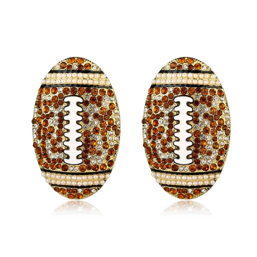 Oval Geometric Trendy Earrings For Women Alloy Plating Fashion Modern