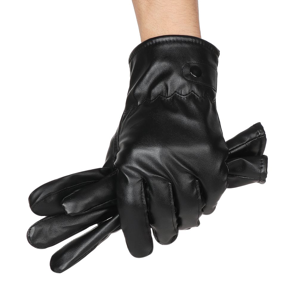 Mănuși groase de toamnă-iarnă din piele PU, mănuși sport pentru ciclism, mănuși cu ecran tactil, mănuși cu degete întregi