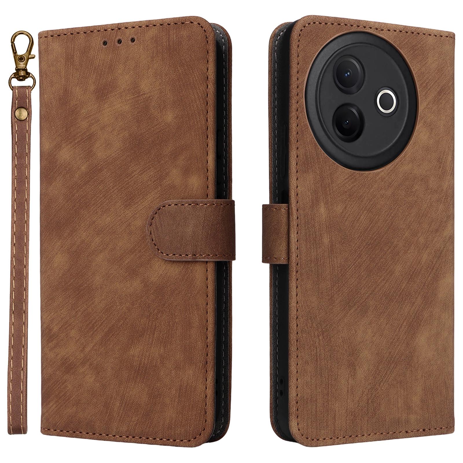 

Для vivo Y39 5G/Y300i 5G Чохол Гаманець Захист від RFID Шкіряна обкладинка Підставка для перегляду Brown