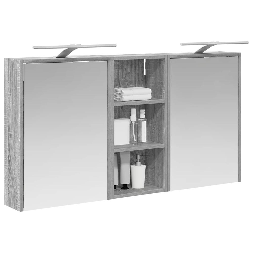 Bathroom Cabinet Set 3 Pcs 116 X 16 X 62.5 Cm Engineered Wood