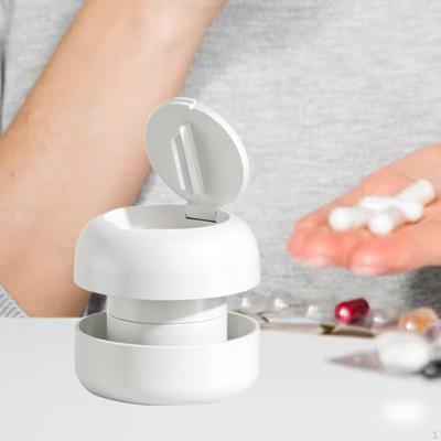 Tablettenmörser Schneider Einfach zu Bedienen 2 in 1 Tragbar Edelstahlklinge Mühle Teiler